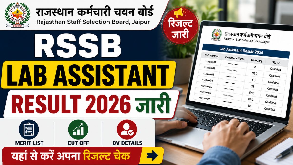 RSSB Lab Assistant Result 2026