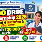 DRDO DRDE Internship 2026