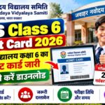 NVS Class 6 Admit Card 2026