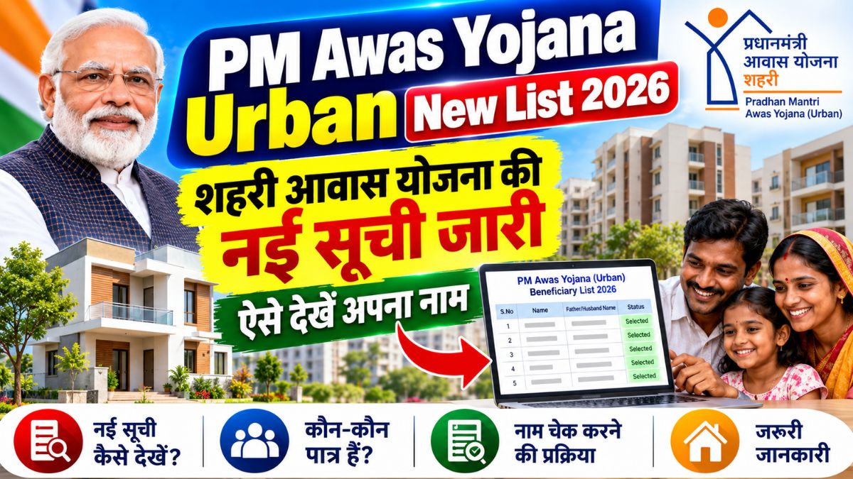 PM Awas Yojana Urban New List 2026